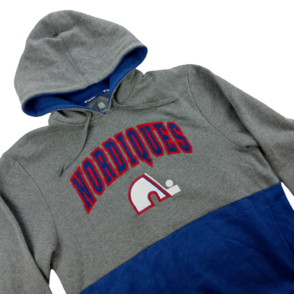 Quebec Nordiques Men Large Hoodie Blue 01367